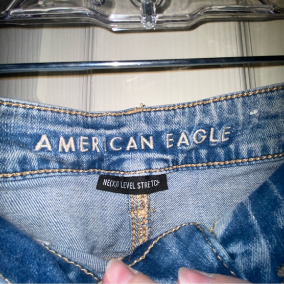 American Eagle Distressed Super Skinny High Rise Jeggings - Picture 3 of 3